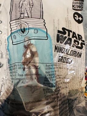 Star Wars The Mandalorian & Grogu Burger King Toy - Grogu Figure-New & Sealed